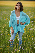Load image into Gallery viewer, Open Knit Cardigan - Electric Blue