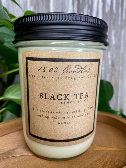 1803 Black Tea + Lemon Slice Jar Candle