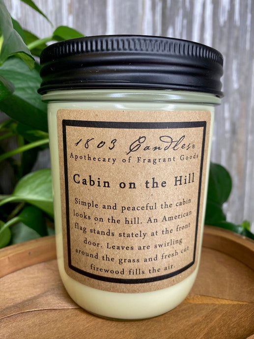 1803 Cabin on the Hill Jar Candle