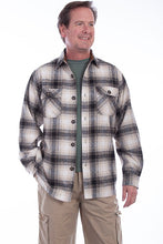 Load image into Gallery viewer, Men's Brawny Flannel Plaid Shirt Jacket