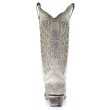 Load image into Gallery viewer, Cross and Wings Boots - White