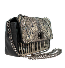 Load image into Gallery viewer, Tailored West Mary Frances All Keyed Up Convertible Crossbody Handbag Bag Music themed bag