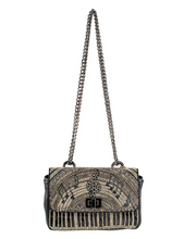 Load image into Gallery viewer, Tailored West Mary Frances All Keyed Up Convertible Crossbody Handbag Bag Music themed bag