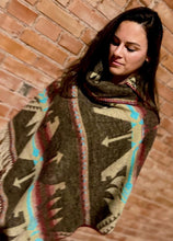 Load image into Gallery viewer, Rhonda Stark Button Collar Poncho - Kemosabe Fringe Made in USA