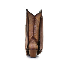 Load image into Gallery viewer, Studs Embroidery and Fringe Boots - Saddle Lamb