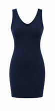 Load image into Gallery viewer, One-Size Reversible V-Neck/Scoop Neck Thigh-Length Layering Sleeveless Dress/Top