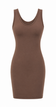 Load image into Gallery viewer, One-Size Reversible V-Neck/Scoop Neck Thigh-Length Layering Sleeveless Dress/Top