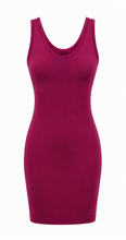 Load image into Gallery viewer, One-Size Reversible V-Neck/Scoop Neck Thigh-Length Layering Sleeveless Dress/Top