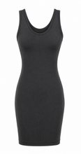 Load image into Gallery viewer, One-Size Reversible V-Neck/Scoop Neck Thigh-Length Layering Sleeveless Dress/Top