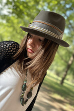 Load image into Gallery viewer, Fully Customizable Fedora Hat with Embellished Hatband