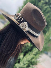 Load image into Gallery viewer, Fully Customizable Tombstone 2X Western Hat - Pecan
