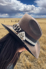 Load image into Gallery viewer, Fully Customizable Tombstone 2X Western Hat - Pecan