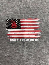 Load image into Gallery viewer, Howitzer Don't Tread On Me Grey Short Sleeve Men's Tee front