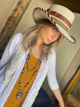 Load image into Gallery viewer, Embellished Bailey Ellsworth Western Hat with Custom Leather Band and Stitching