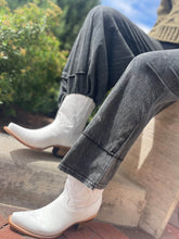 Load image into Gallery viewer, Corral Z507 Embroidery Snip Toe Ankle Boots - White Tailored West