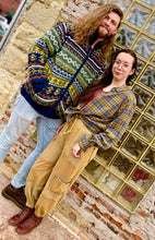 Load image into Gallery viewer, Komodo FAIR ISLE Fleece Lined Wool Jacket Navy Tailored West Canon City Colorado Springs Colorado