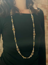 Load image into Gallery viewer, Tailored West Jewelry Gold Rush Collection Necklaces handmade in America USA Long beaded statement necklace