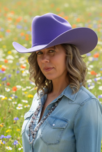 Load image into Gallery viewer, Lightning 4X Western Hat - Heliotrope Purple