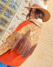 Load image into Gallery viewer, Clamaity Jane Button Front Shacket Top - Rust, Camel and Brown
