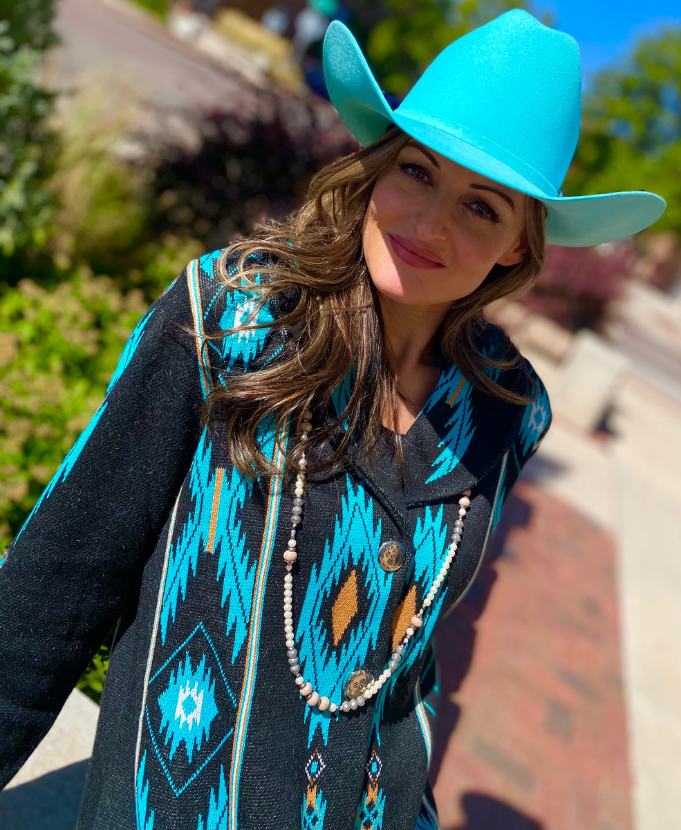 Lightning 4X Western Hat - Turquoise – Tailored West Fashion  display picture 1