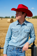 Load image into Gallery viewer, Lightning 4X Western Hat - Red