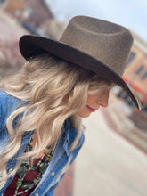 Load image into Gallery viewer, Tailored West Wallen  unisex Western-Style Hat Dark Warm Olive Green