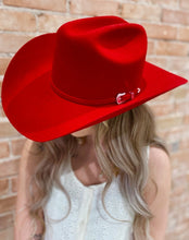 Load image into Gallery viewer, Lightning 4X Western Hat Red 2