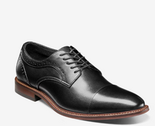 Load image into Gallery viewer, Men's MADDOX Cap Toe Oxford Shoes - Black