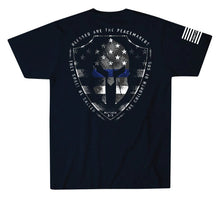 Load image into Gallery viewer, Matthew 5:9 Short Sleeve Tee - Abyss Blue