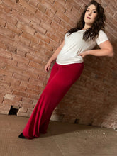 Load image into Gallery viewer, Tailored West Palazzo Pant Rich Red
