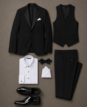 Load image into Gallery viewer, *CUSTOM* Michael Kors Milan Performance Stretch Suit - Black