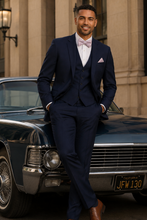 Load image into Gallery viewer, *CUSTOM* Michael Kors Super 130's Sterling Wedding Suit - Navy