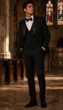 Load image into Gallery viewer, *CUSTOM* Super 120's Jackson James Slim Fit Tuxedo Coat - Black
