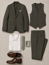 Load image into Gallery viewer, *CUSTOM* Couture 1910 Slim Fit Suit - Olive