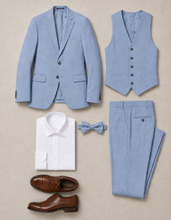 Load image into Gallery viewer, *CUSTOM* Couture 1910 Slim Fit Suit - Oxford Blue