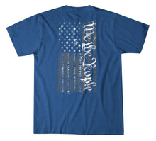 Load image into Gallery viewer, Stencil People Short Sleeve Tee - Electric Blue Heather