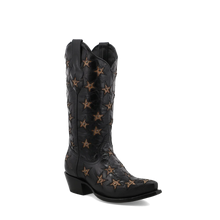 Load image into Gallery viewer, Black Star Marfa Boots - Black and Bone
