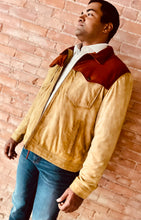 Load image into Gallery viewer, Men's Zip Front Jacket - Tan Suede