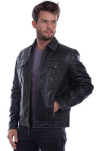 Load image into Gallery viewer, Vintage Leather Jacket- Black