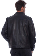 Load image into Gallery viewer, Vintage Leather Jacket- Black