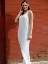 Load image into Gallery viewer, Tailored West Maxi Dress Slip Ivory