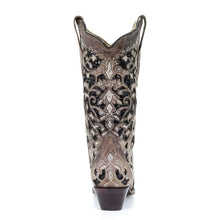 Load image into Gallery viewer, Corral Tan & Black Embroidered Sequin Inlay Boots A3569