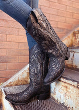 Load image into Gallery viewer, Corral Black Glitter Inlay Boots C4323