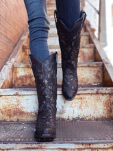 Load image into Gallery viewer, Corral Black Glitter Inlay Boots C4323