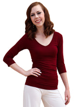 Load image into Gallery viewer, Three-Quarter Sleeve Reversible Top