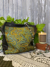 Load image into Gallery viewer, Leather Tote Bag - Dallas Print