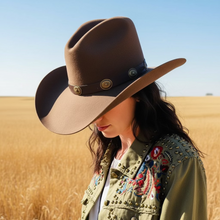 Load image into Gallery viewer, Bailey Tombstone 2X Western Hat - Pecan