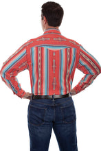 Load image into Gallery viewer, Men’s Southwest Stripe Shirt - Coral
