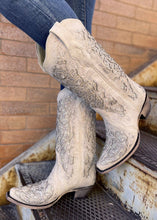 Load image into Gallery viewer, Corral A3322 White Glitter Inlay & Crystals Boots