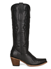 Load image into Gallery viewer, Corral Z5075 Black Tall Top Boots with Matching Stitch Pattern and Inlay Tailored West Canon City Colorado Springs
